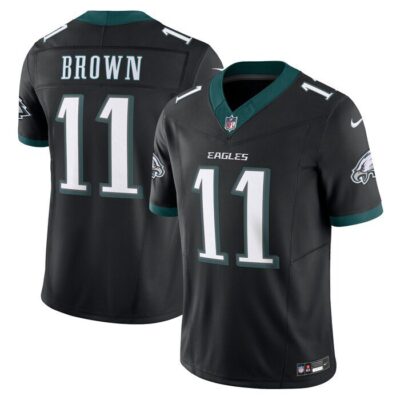 A.J. Brown Philadelphia Eagles Alternate Vapor F.U.S.E. Limited Jersey - Black