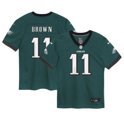 A.J. Brown Philadelphia Eagles Toddler Game Jersey - Midnight Green