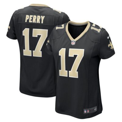 A.T. Perry New Orleans Saints Women Team Game Jersey - Black