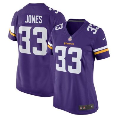 Aaron Jones Minnesota Vikings Women Game Player Jersey - Purple