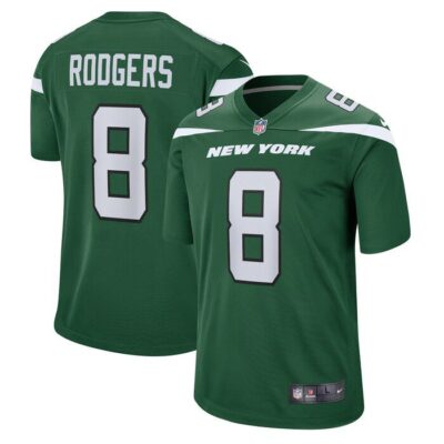 Aaron Rodgers New York Jets Game Jersey - Gotham Green