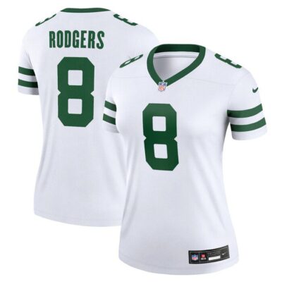 Aaron Rodgers New York Jets Women Legend Player Jersey - Legacy White