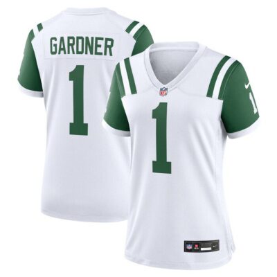 Ahmad Sauce Gardner New York Jets Women Classic Alternate Game Jersey - White