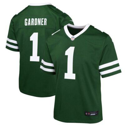 Ahmad Sauce Gardner New York Jets Youth Game Jersey - Legacy Green