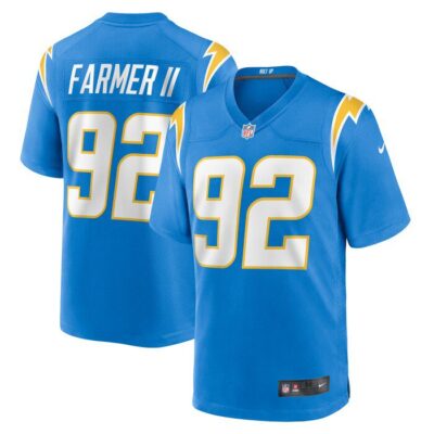 Andrew Farmer Los Angeles Chargers Team Game Jersey - Powder Blue