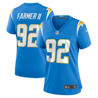 Andrew Farmer Los Angeles Chargers Women Team Game Jersey - Powder Blue