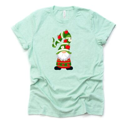 Apple Gnome Cute Gnome With Apples Apple Harvest Gnome Unisex Cotton T-Shirt