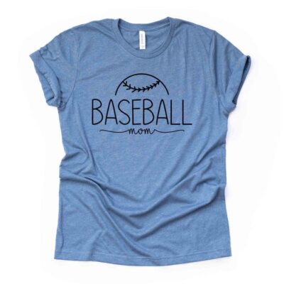 Baseball Mom Simple Baseball Mom Tee Modern Baseball Mom Unisex T-Shirt Cotton Tee