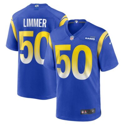 Beaux Limmer Los Angeles Rams Team Game Jersey - Royal