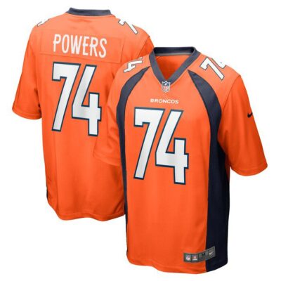 Ben Powers Denver Broncos Game Player Jersey - Orange