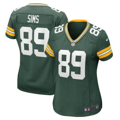 Ben Sims Green Bay Packers Women Team Game Jersey - Green