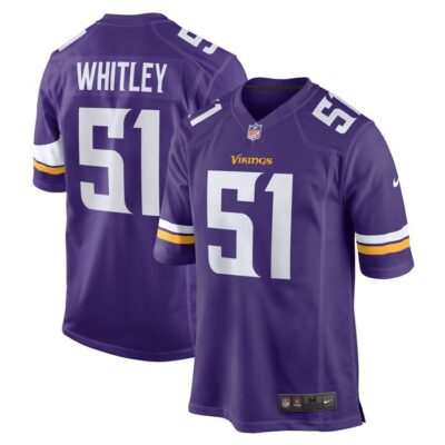 Benton Whitley Minnesota Vikings Home Game Player Jersey - Purple