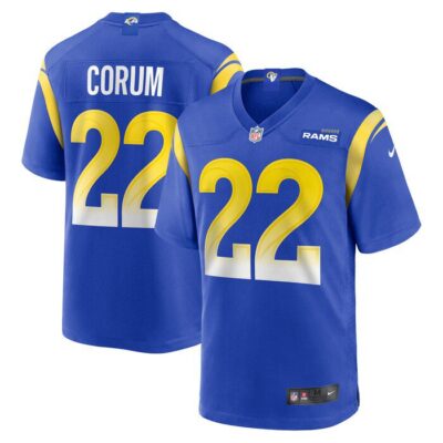 Blake Corum Los Angeles Rams 2024 NFL Draft Game Player Jersey - Royal