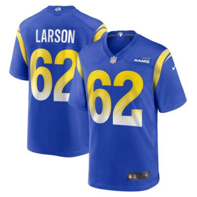 Blake Larson Los Angeles Rams Game Jersey - Royal