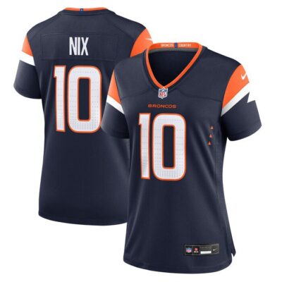 Bo Nix Denver Broncos Women Alternate Game Jersey - Navy