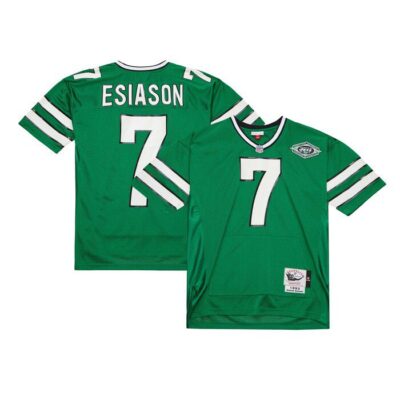 Boomer Esiason New York Jets Mitchell & Ness 1993 Throwback Retired Player Pocket Jersey - Kelly Green