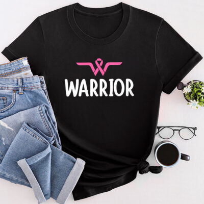 Breast Cancer Warrior Breast Cancer Awareness Pink Ribbon Unisex T-Shirt Cotton Tee THM1173