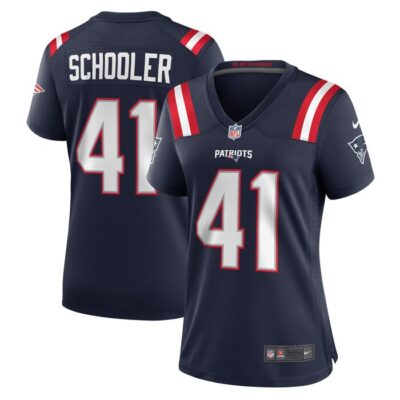 Brenden Schooler New England Patriots Women Game Player Jersey - Navy