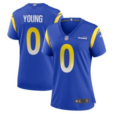 Byron Young Los Angeles Rams Women Home Game Jersey - Royal