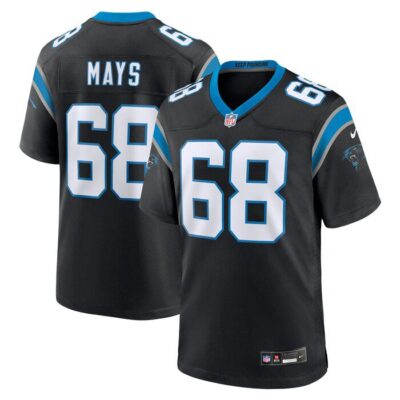 Cade Mays Carolina Panthers Team Game Jersey - Black