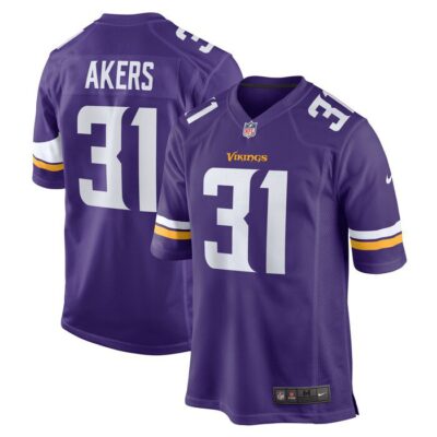 Cam Akers Minnesota Vikings Game Jersey - Purple