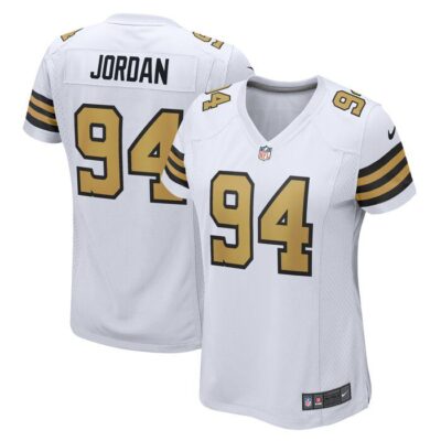 Cameron Jordan New Orleans Saints Women Alternate Game Jersey - White