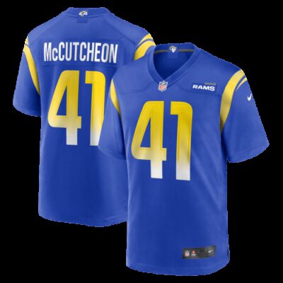 Cameron McCutcheon Los Angeles Rams Game Jersey - Royal