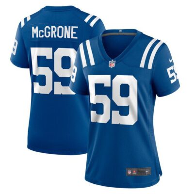 Cameron McGrone Indianapolis Colts Women Team Game Jersey - Royal