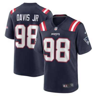 Carl Davis Jr. New England Patriots Game Player Jersey - Navy