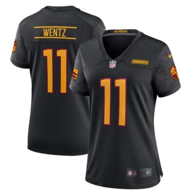 Carson Wentz Washington Commanders Women Alternate Game Player Jersey - Black