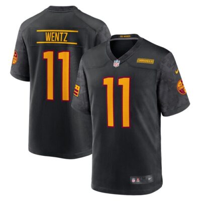 Carson Wentz Washington Commanders Youth Alternate Game Jersey - Black