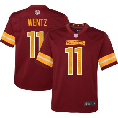 Carson Wentz Washington Commanders Youth Game Jersey - Burgundy