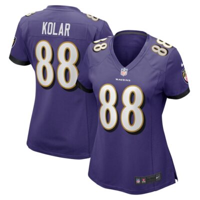 Charlie Kolar Baltimore Ravens Women Player Game Jersey - Purple