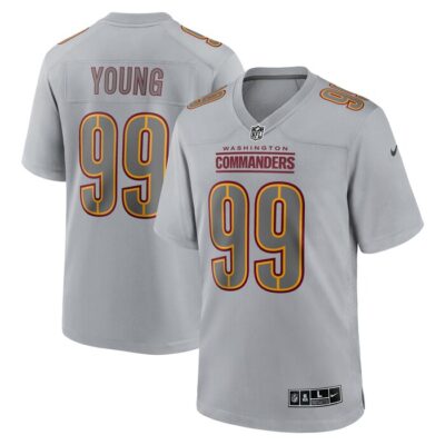 Chase Young Washington Commanders Atmosphere Fashion Game Jersey - Gray