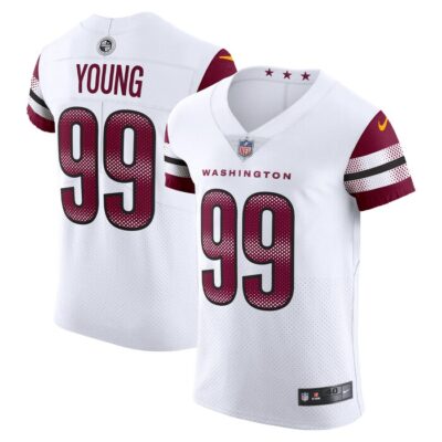 Chase Young Washington Commanders Vapor Elite Jersey - White