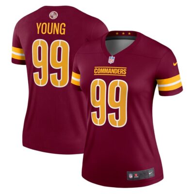 Chase Young Washington Commanders Women Legend Jersey - Burgundy