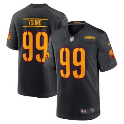 Chase Young Washington Commanders Youth Game Jersey - Black