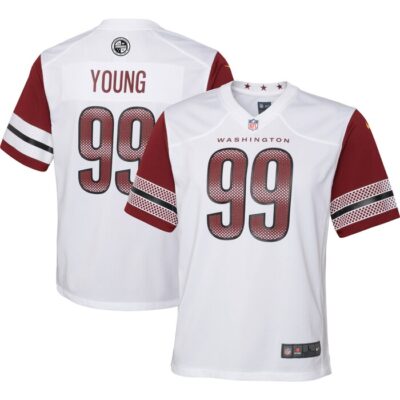 Chase Young Washington Commanders Youth Game Jersey - White