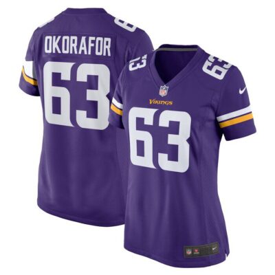 Chim Okorafor Minnesota Vikings Women Team Game Jersey - Purple