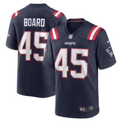 Chris Board New England Patriots Game Player Jersey - Navy