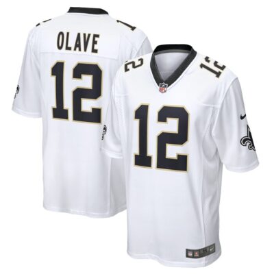 Chris Olave New Orleans Saints Game Player Jersey - White