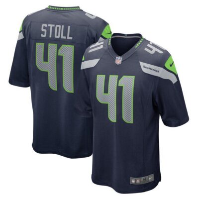 Chris Stoll Seattle Seahawks Game Jersey - College Navy