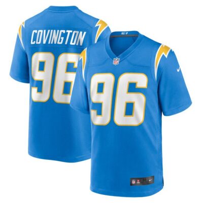 Christian Covington Los Angeles Chargers Team Game Jersey - Powder Blue