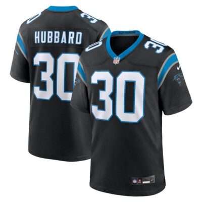 Chuba Hubbard Carolina Panthers Team Game Jersey - Black