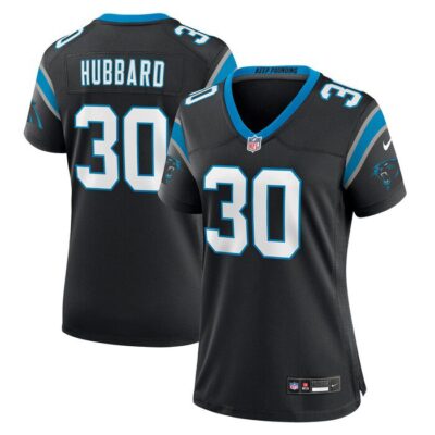 Chuba Hubbard Carolina Panthers Women Team Game Jersey - Black