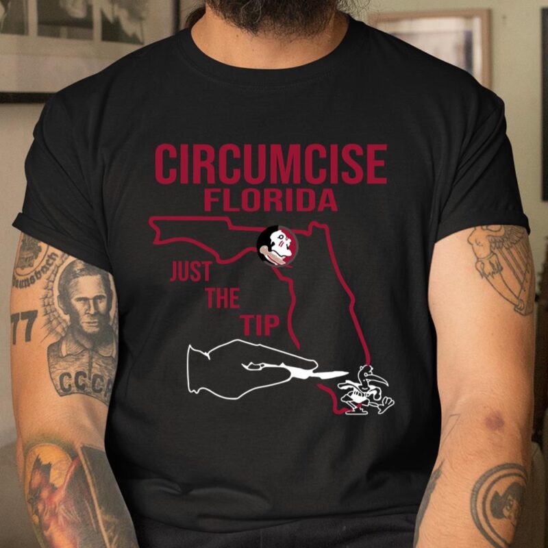 Circumcise Florida Just The Tip Unisex T-Shirt Cotton Tee