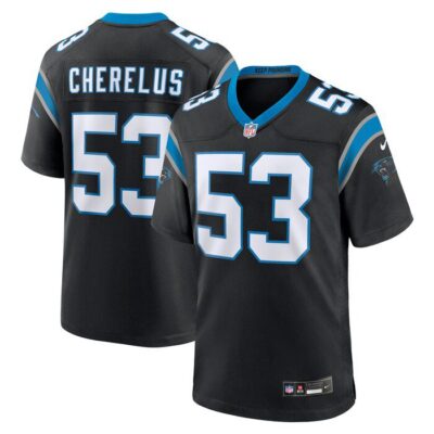 Claudin Cherelus Carolina Panthers Team Game Jersey - Black