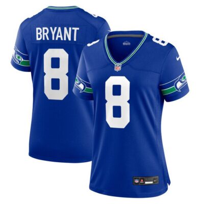 Coby Bryant Seattle Seahawks Women Throwback Player Game Jersey - Royal