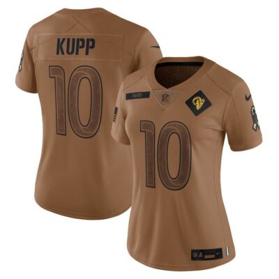 Cooper Kupp Los Angeles Rams Women 2023 Salute To Service Limited Jersey - Brown