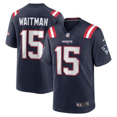 Corliss Waitman New England Patriots Game Jersey - Navy